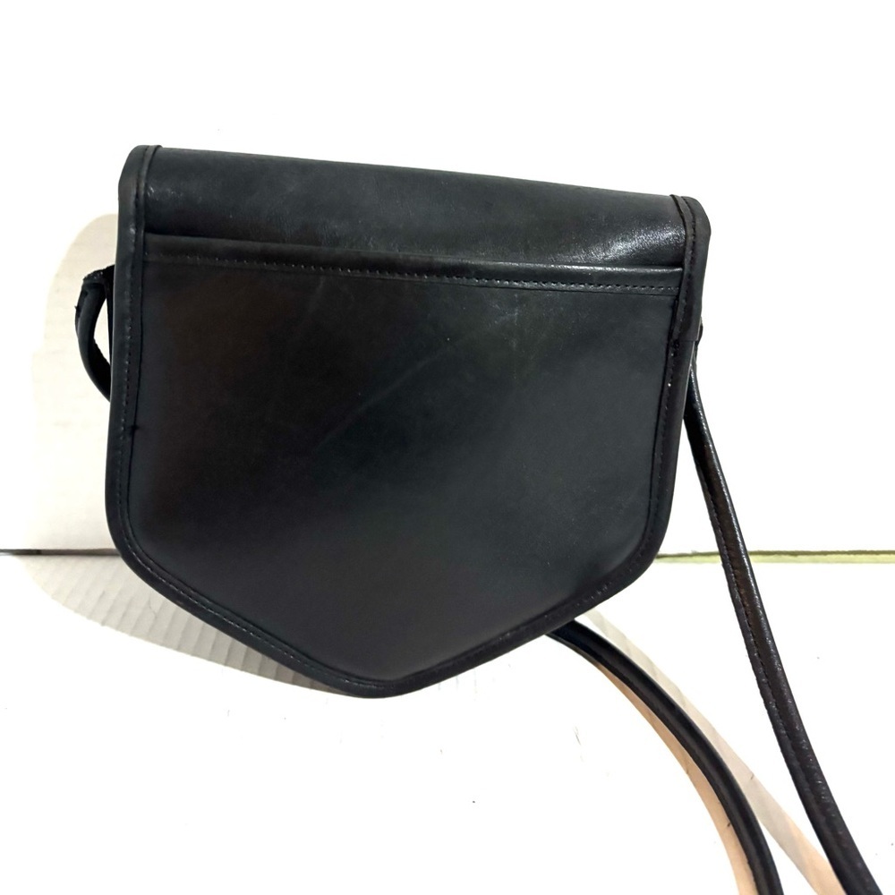 Coach Megan  vintage Elegant Black Leather Crossbody Bag - Picture 2 of 6